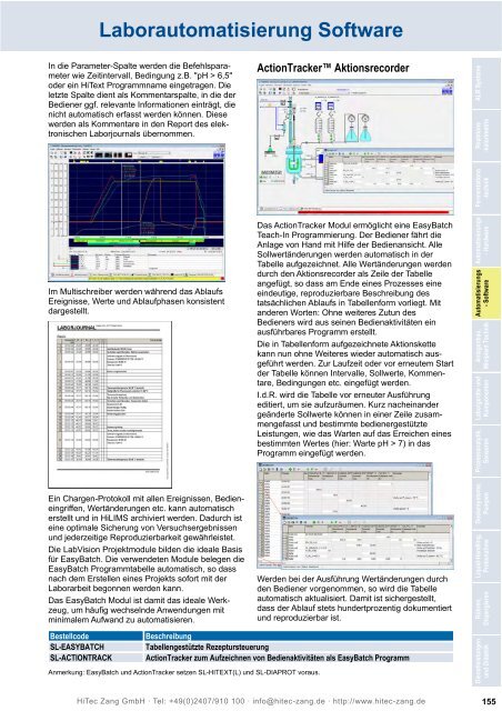 HiTec Zang Hauptkatalog 2010/2011 - HiTec Zang GmbH