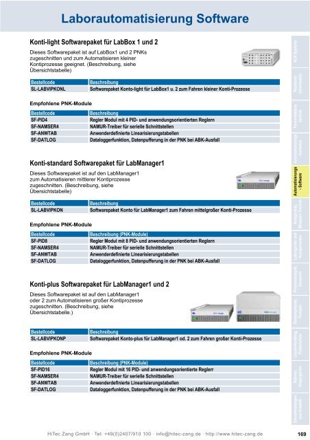 HiTec Zang Hauptkatalog 2010/2011 - HiTec Zang GmbH