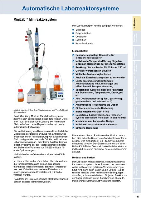 HiTec Zang Hauptkatalog 2010/2011 - HiTec Zang GmbH