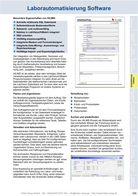 HiTec Zang Hauptkatalog 2010/2011 - HiTec Zang GmbH