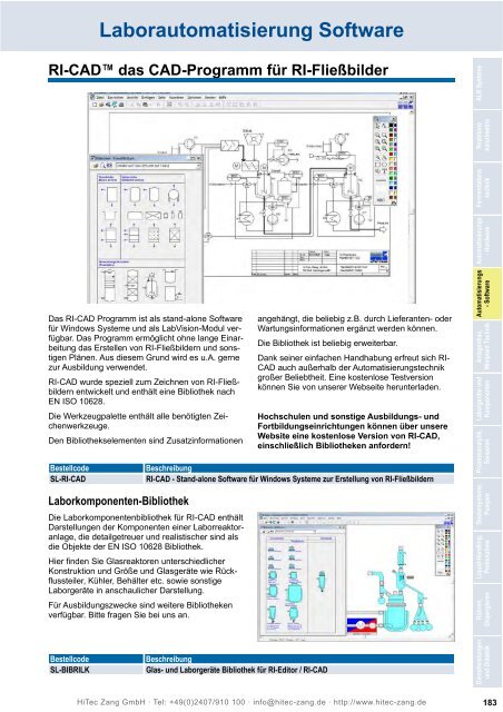 HiTec Zang Hauptkatalog 2010/2011 - HiTec Zang GmbH