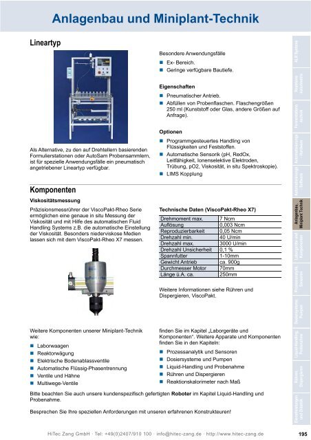 HiTec Zang Hauptkatalog 2010/2011 - HiTec Zang GmbH