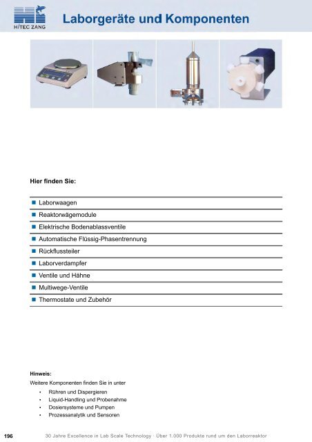 HiTec Zang Hauptkatalog 2010/2011 - HiTec Zang GmbH