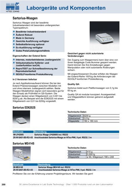 HiTec Zang Hauptkatalog 2010/2011 - HiTec Zang GmbH