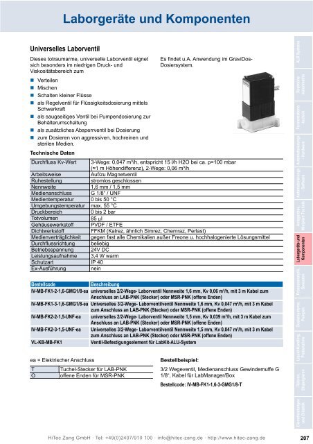 HiTec Zang Hauptkatalog 2010/2011 - HiTec Zang GmbH