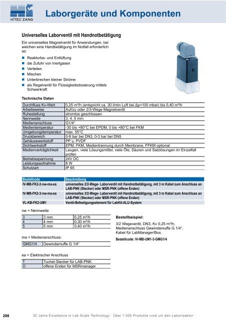 HiTec Zang Hauptkatalog 2010/2011 - HiTec Zang GmbH