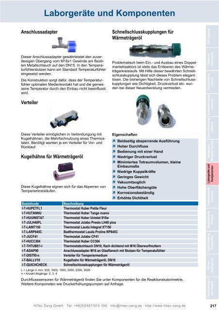 HiTec Zang Hauptkatalog 2010/2011 - HiTec Zang GmbH