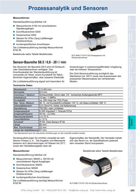 HiTec Zang Hauptkatalog 2010/2011 - HiTec Zang GmbH