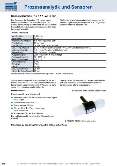 HiTec Zang Hauptkatalog 2010/2011 - HiTec Zang GmbH