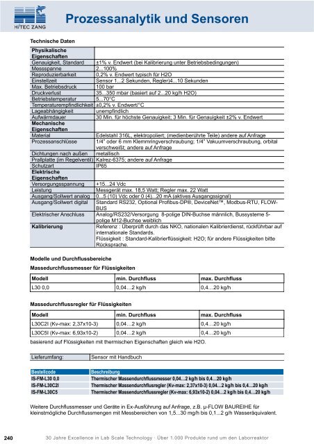 HiTec Zang Hauptkatalog 2010/2011 - HiTec Zang GmbH