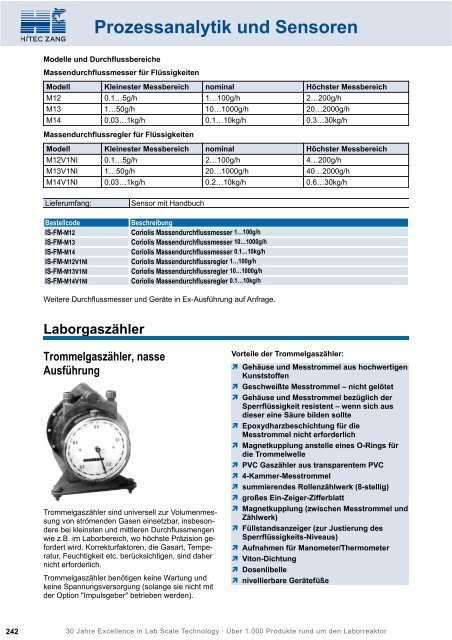 HiTec Zang Hauptkatalog 2010/2011 - HiTec Zang GmbH