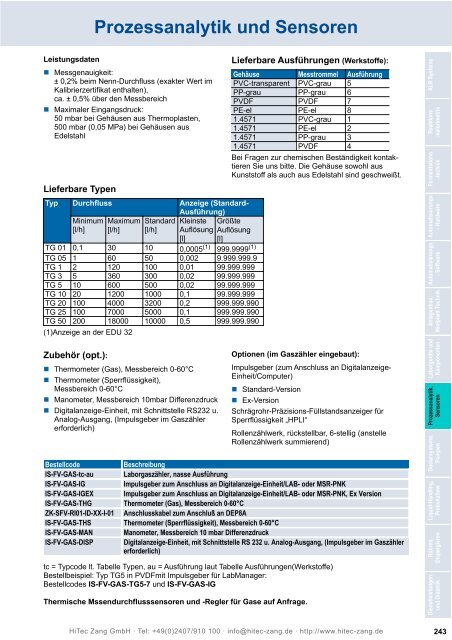 HiTec Zang Hauptkatalog 2010/2011 - HiTec Zang GmbH