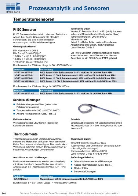 HiTec Zang Hauptkatalog 2010/2011 - HiTec Zang GmbH