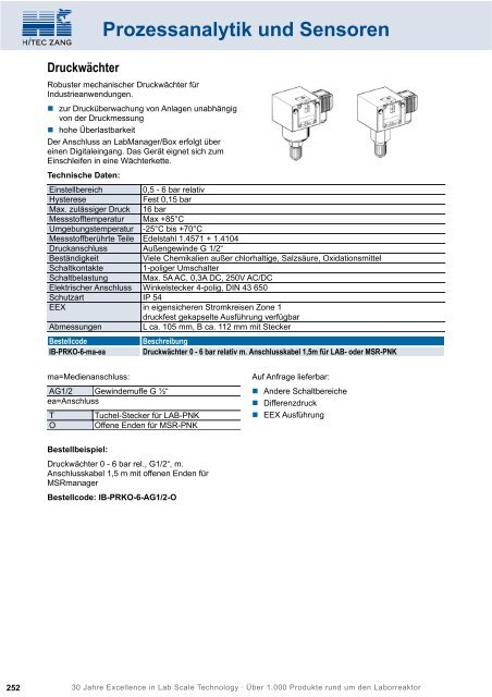 HiTec Zang Hauptkatalog 2010/2011 - HiTec Zang GmbH