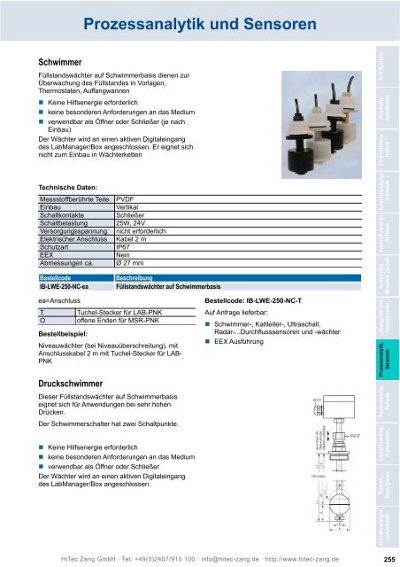 HiTec Zang Hauptkatalog 2010/2011 - HiTec Zang GmbH