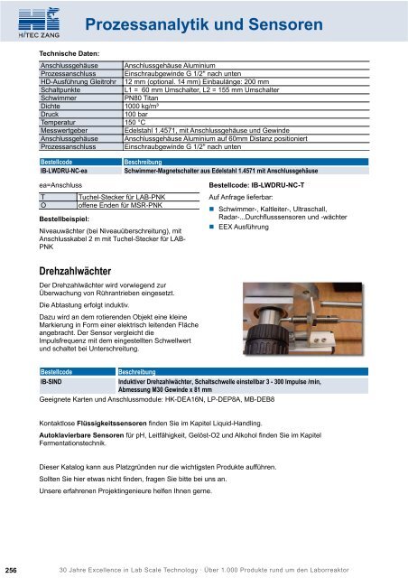 HiTec Zang Hauptkatalog 2010/2011 - HiTec Zang GmbH