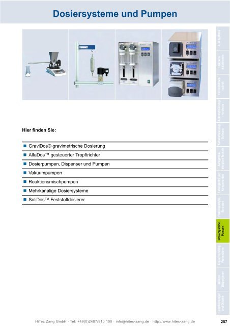 HiTec Zang Hauptkatalog 2010/2011 - HiTec Zang GmbH