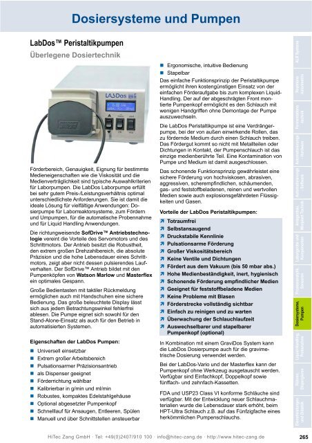 HiTec Zang Hauptkatalog 2010/2011 - HiTec Zang GmbH