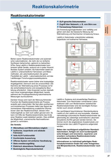 HiTec Zang Hauptkatalog 2010/2011 - HiTec Zang GmbH