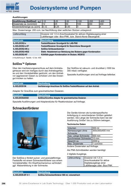 HiTec Zang Hauptkatalog 2010/2011 - HiTec Zang GmbH