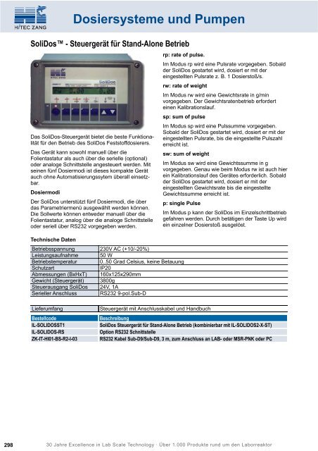 HiTec Zang Hauptkatalog 2010/2011 - HiTec Zang GmbH