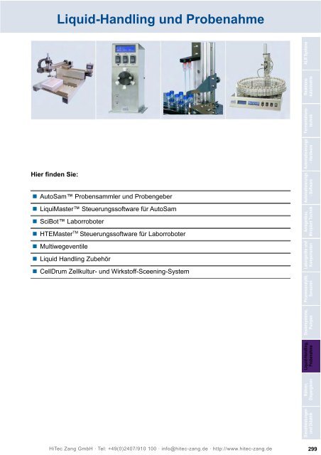 HiTec Zang Hauptkatalog 2010/2011 - HiTec Zang GmbH