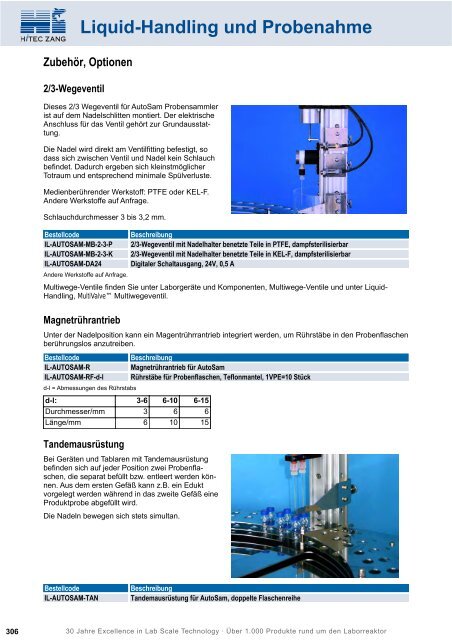 HiTec Zang Hauptkatalog 2010/2011 - HiTec Zang GmbH