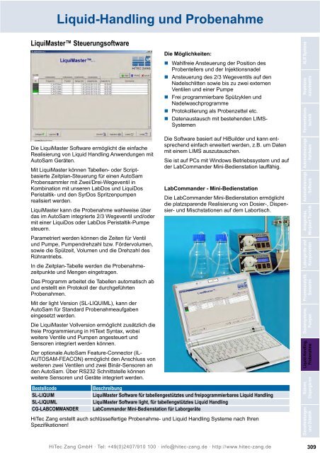 HiTec Zang Hauptkatalog 2010/2011 - HiTec Zang GmbH