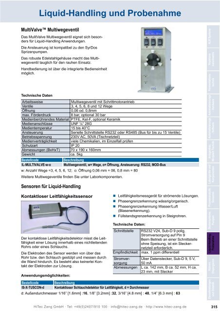 HiTec Zang Hauptkatalog 2010/2011 - HiTec Zang GmbH