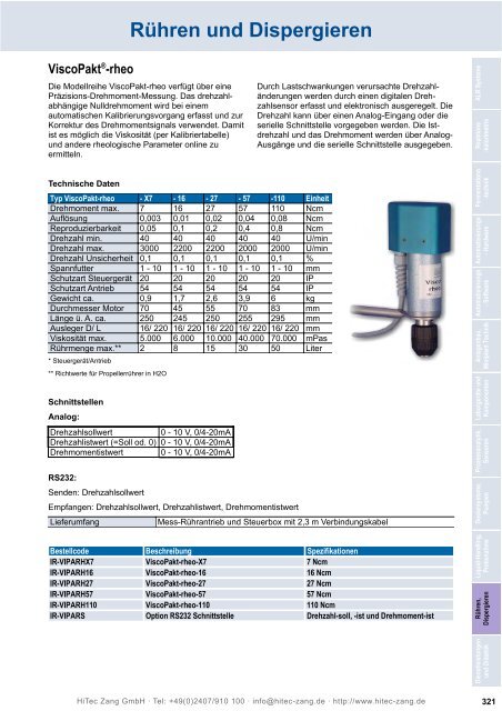 HiTec Zang Hauptkatalog 2010/2011 - HiTec Zang GmbH