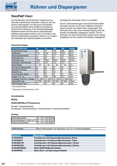 HiTec Zang Hauptkatalog 2010/2011 - HiTec Zang GmbH