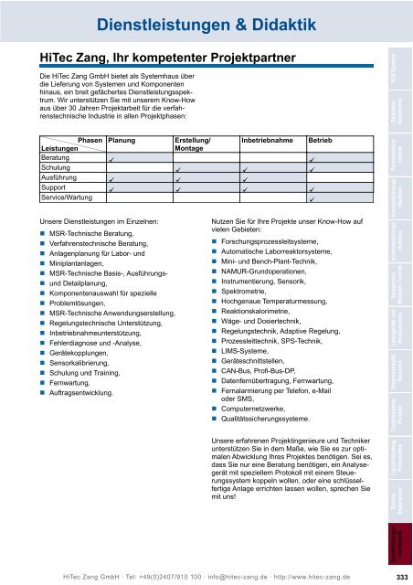 HiTec Zang Hauptkatalog 2010/2011 - HiTec Zang GmbH