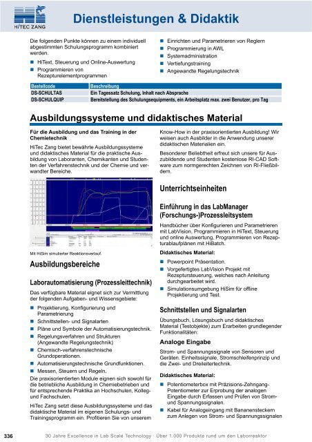 HiTec Zang Hauptkatalog 2010/2011 - HiTec Zang GmbH