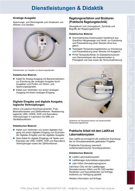 HiTec Zang Hauptkatalog 2010/2011 - HiTec Zang GmbH