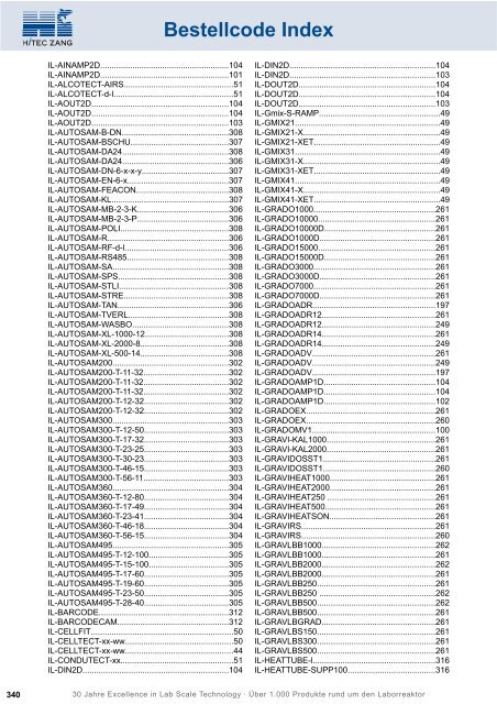 HiTec Zang Hauptkatalog 2010/2011 - HiTec Zang GmbH