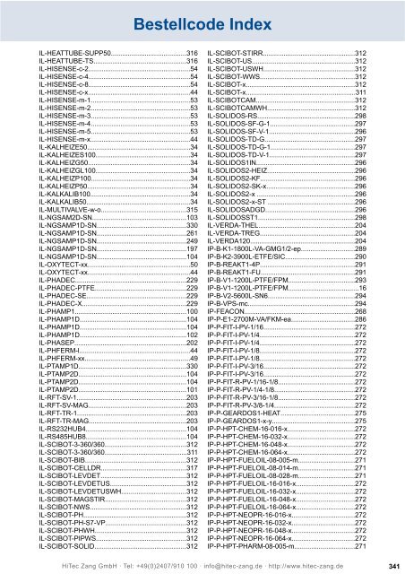 HiTec Zang Hauptkatalog 2010/2011 - HiTec Zang GmbH