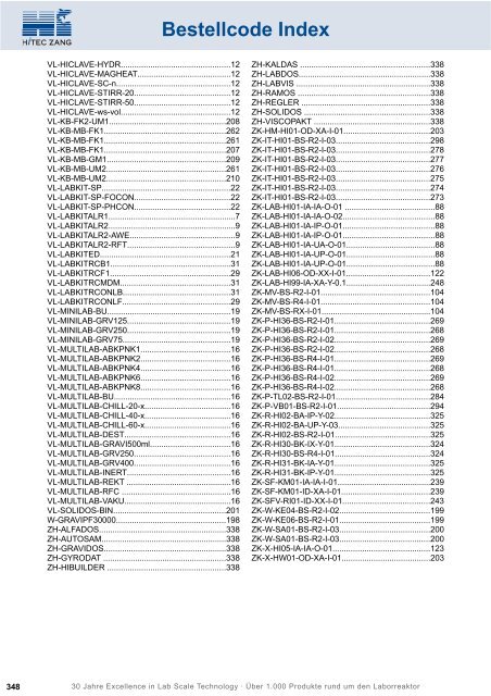 HiTec Zang Hauptkatalog 2010/2011 - HiTec Zang GmbH