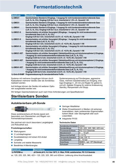 HiTec Zang Hauptkatalog 2010/2011 - HiTec Zang GmbH