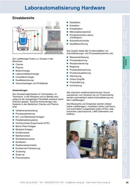 HiTec Zang Hauptkatalog 2010/2011 - HiTec Zang GmbH