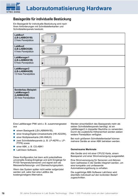 HiTec Zang Hauptkatalog 2010/2011 - HiTec Zang GmbH