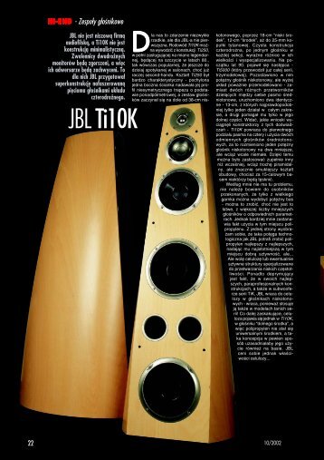JBL Ti10K - Audio