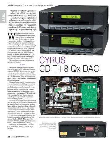 CYRUS CD T+8 Qx DAC - Audio