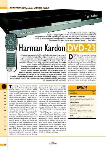 DVD-23 Harman Kardon - Audio