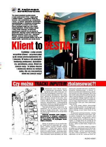 Klient to BESTIA - Audio