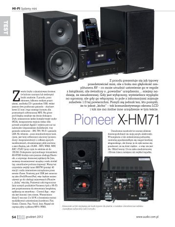 Pioneer X-HM71 - Audio