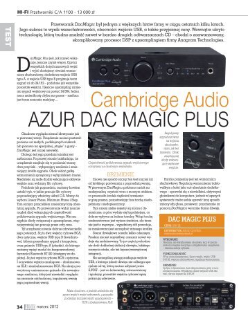 Cambridge Audio AZUR DAC MAGIC PLUS