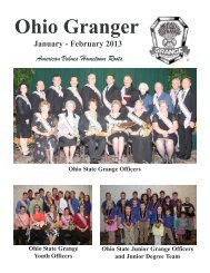January - February 2013 - Ohio State Grange