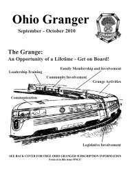 September - October 2010 - Ohio State Grange