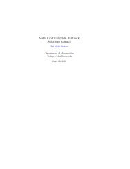 Prealgebra Textbook Solutions Manual - NHC Math Department
