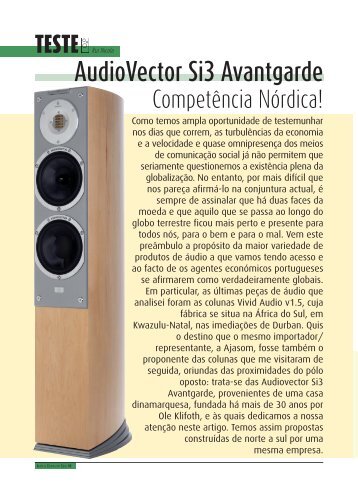 AudioVector Si3 Avantgarde